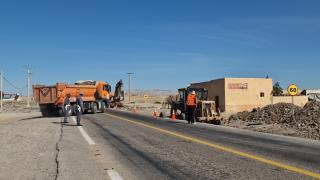 إقليم جرسيف | عامل الإقليم يتفقد أشغال تقوية الطريق الرابط بين امسون وتازة + صور وفيديو