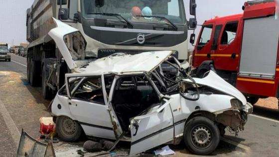 إقليم سيدي بنور | مصرع أسرة كاملة من أربعة أشخاص إثر حادث مروري مروع + صور