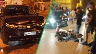 جرسيف | نقل أربعيني في حالة حرجة صوب المستشفى الإقليمي بعد إصطدام بين دراجته النارية وسيارة بالنكد + صور