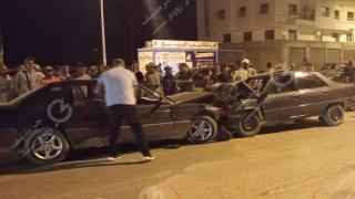 جرسيف | 05 إصابات إثر إصطدام سيارتين بشكل مباشر قرب مقهى كاتالونيا