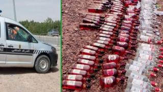 إقليم جرسيف | إنقلاب سيارة محملة بالخمور بطريق صاكة وفرار من كانوا على متنها