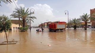 زاكورة | تساقطات مطرية غزيرة تغمر الشوارع مخلفة خسائر مادية