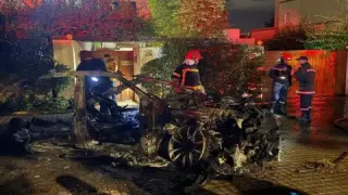 عين الذياب | مصرع شابين جراء إصطدام سيارة “لامبورغيني” بشجرة