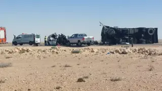 طريق بوجدور–الداخلة | حادث سير مروّع يخلف ستة قتلى