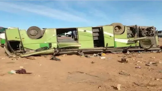 الجزائر | 14 قتيلا و34 مصابا إثر إنقلاب حافلة جنوبي البلاد