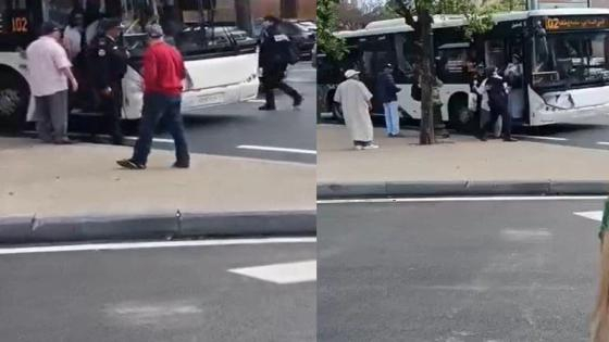 الرباط | فتح بحث إداري حول خلاف بين شرطية وسائق حافلة للنقل الحضري