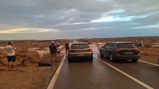 نواحي مرزوكة | الدرك ينقذ سائحين إسبانيين من السيول