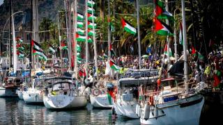 يضم 36 سفينة | أسطول الصمود يشق طريقه من سواحل تونس إلى غزة