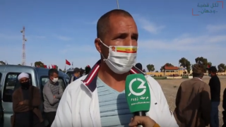 ساكنة ازبار اولاد سديرة تطالب مدها بالتيار الكهربائي في وقفة إحتجاجية أمام مقر عمالة إقليم جرسيف